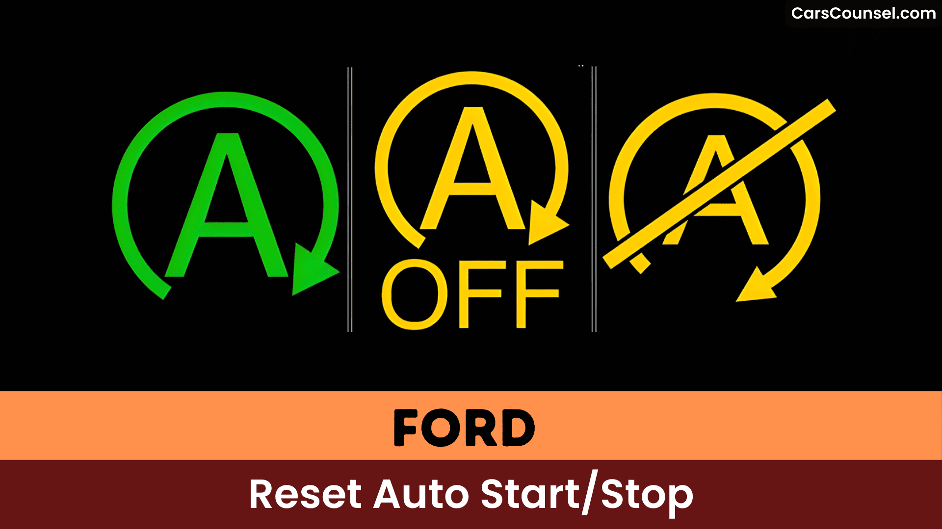 Ford Reset Auto Start Stop
