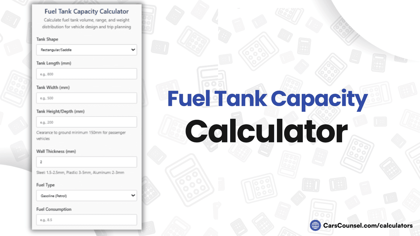 Fuel Tank Capacity Calculator
