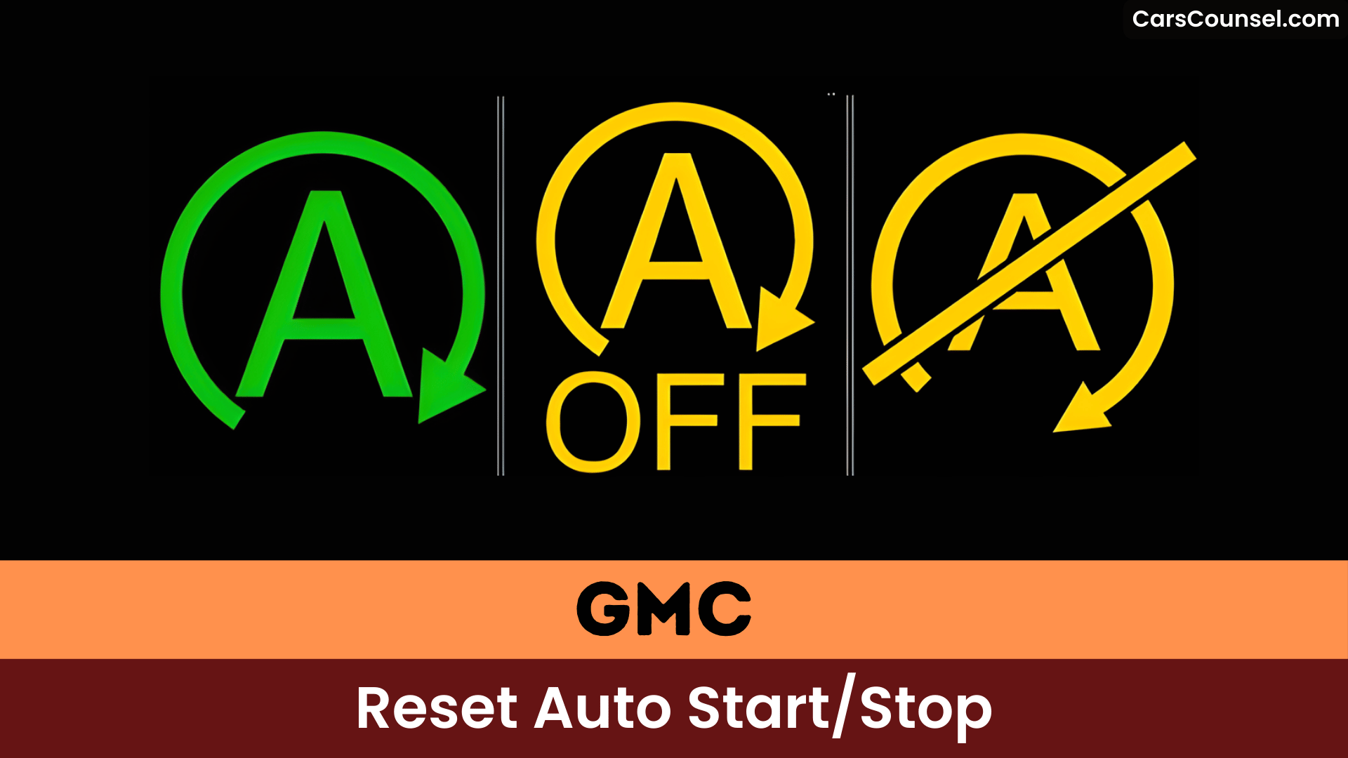 GMC Reset Auto Start Stop