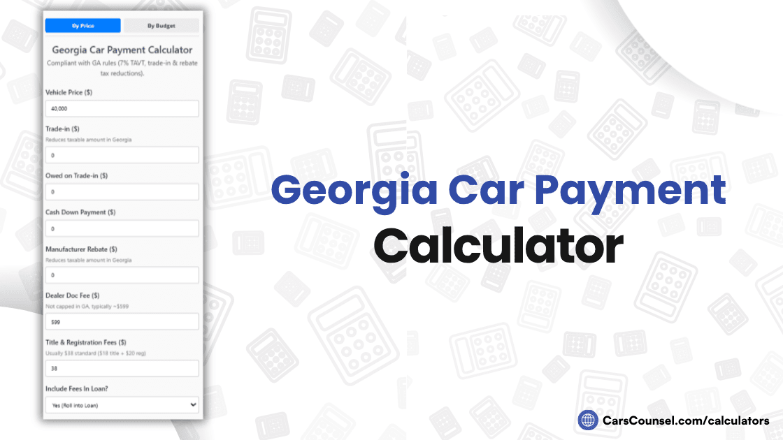 Georgia Car Payment Calculator