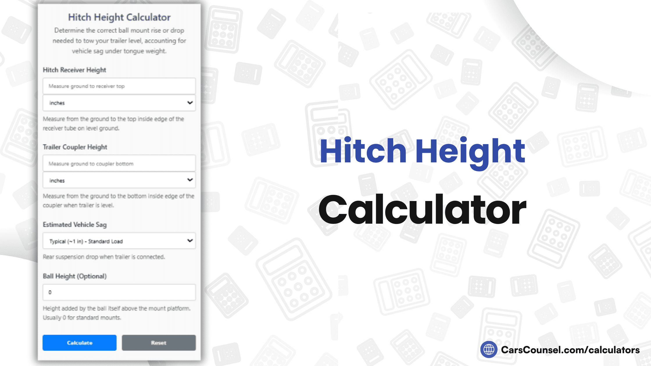 Hitch Height Calculator