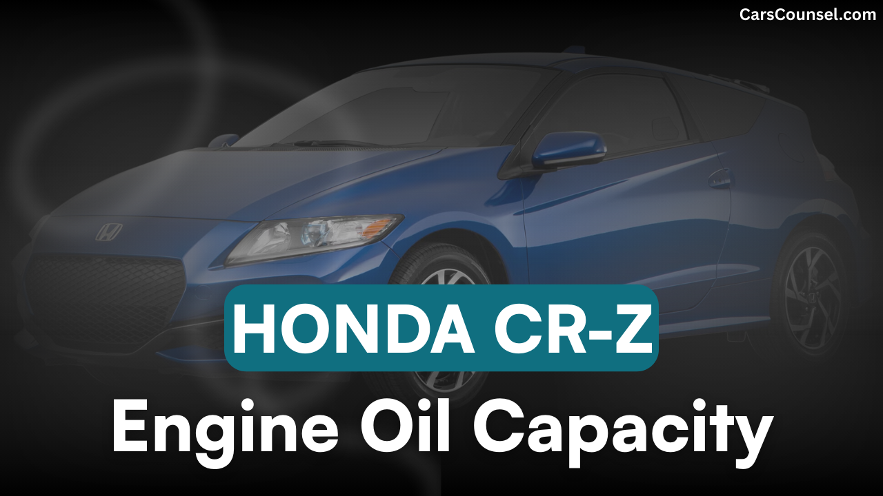 Honda CR Z Oil Capacity