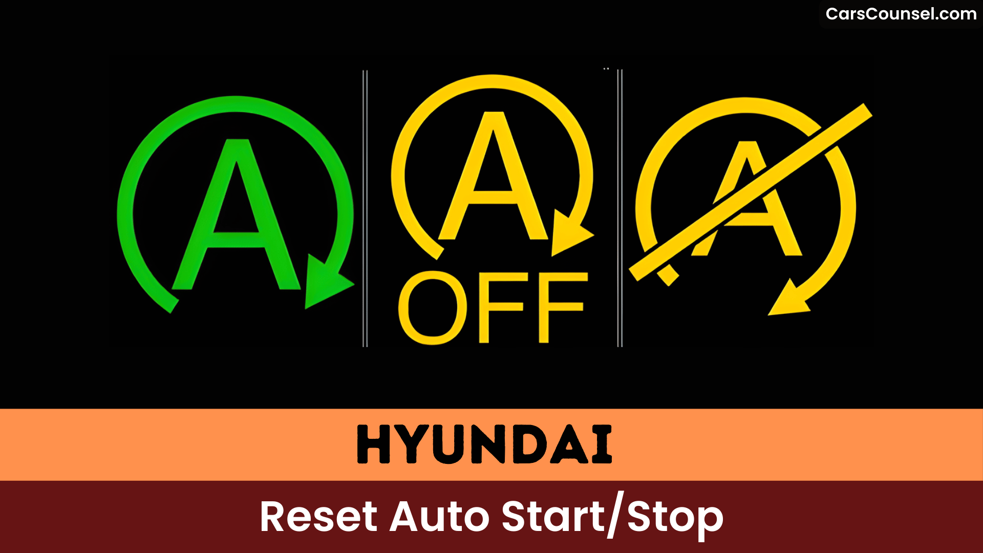 Hyundai Reset Auto Start Stop