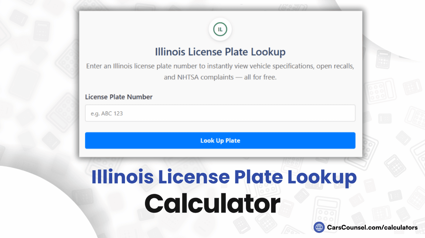 Illinois License Plate Lookup
