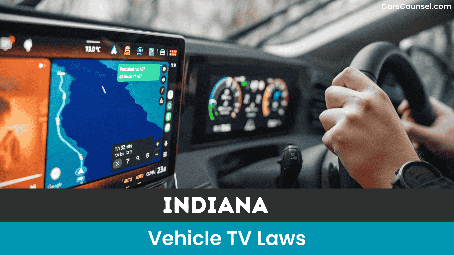 Indiana Vehicle TV Laws