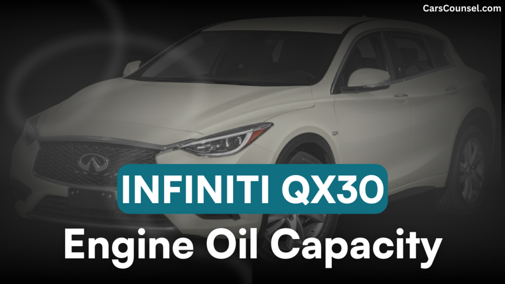 Infiniti QX30 Car Engine Oil Capacity