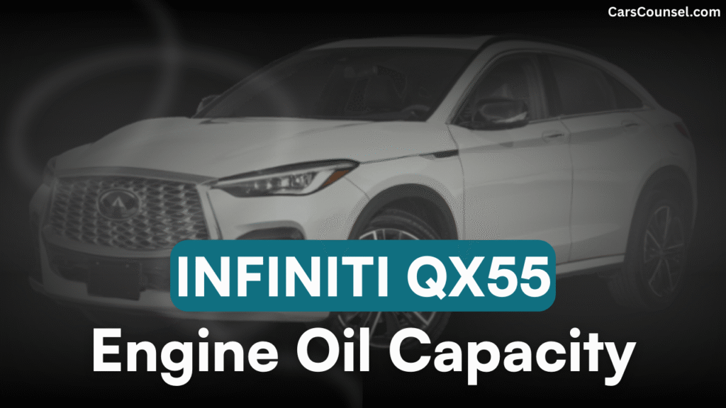 Infiniti QX55 Cross Oil Capacity