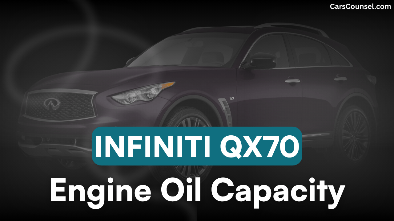 Infiniti QX70 Oil Capacity