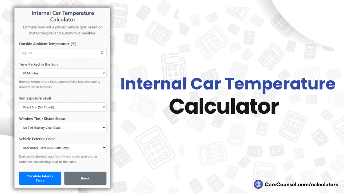 Internal Car Temperature Calculator