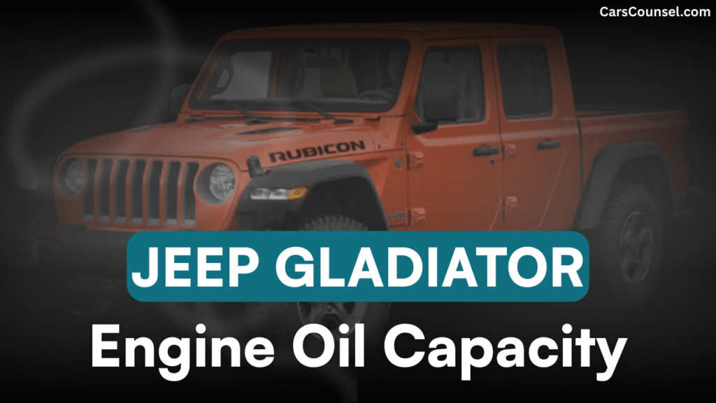 Jeep Gladiator Cross Oil Capacity