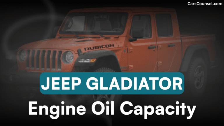 Jeep Gladiator 3 6 Oil Capacity