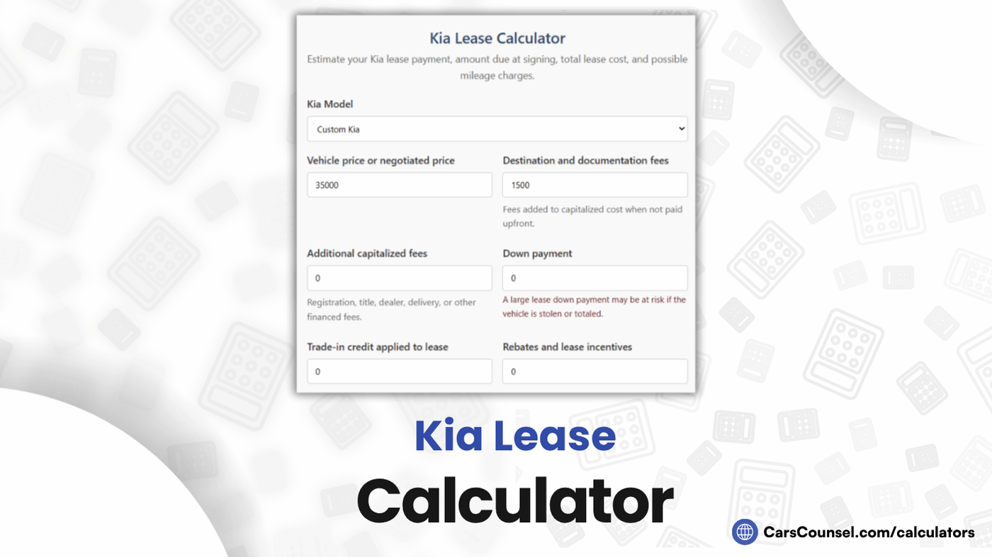Kia Lease Calculator