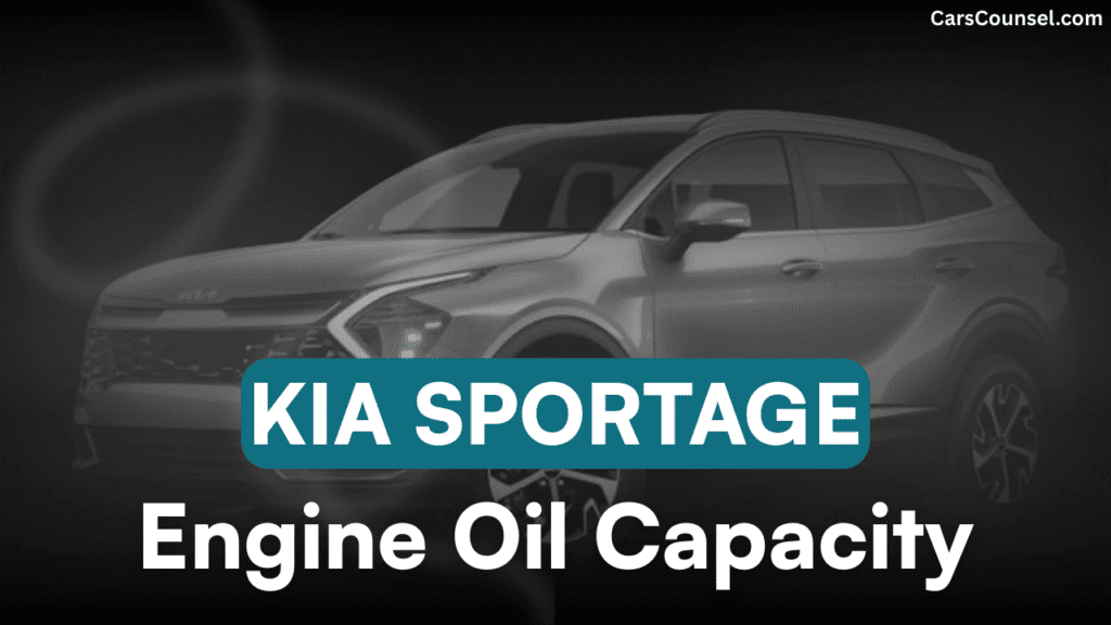 Kia Sportage Car Engine Oil Capacity