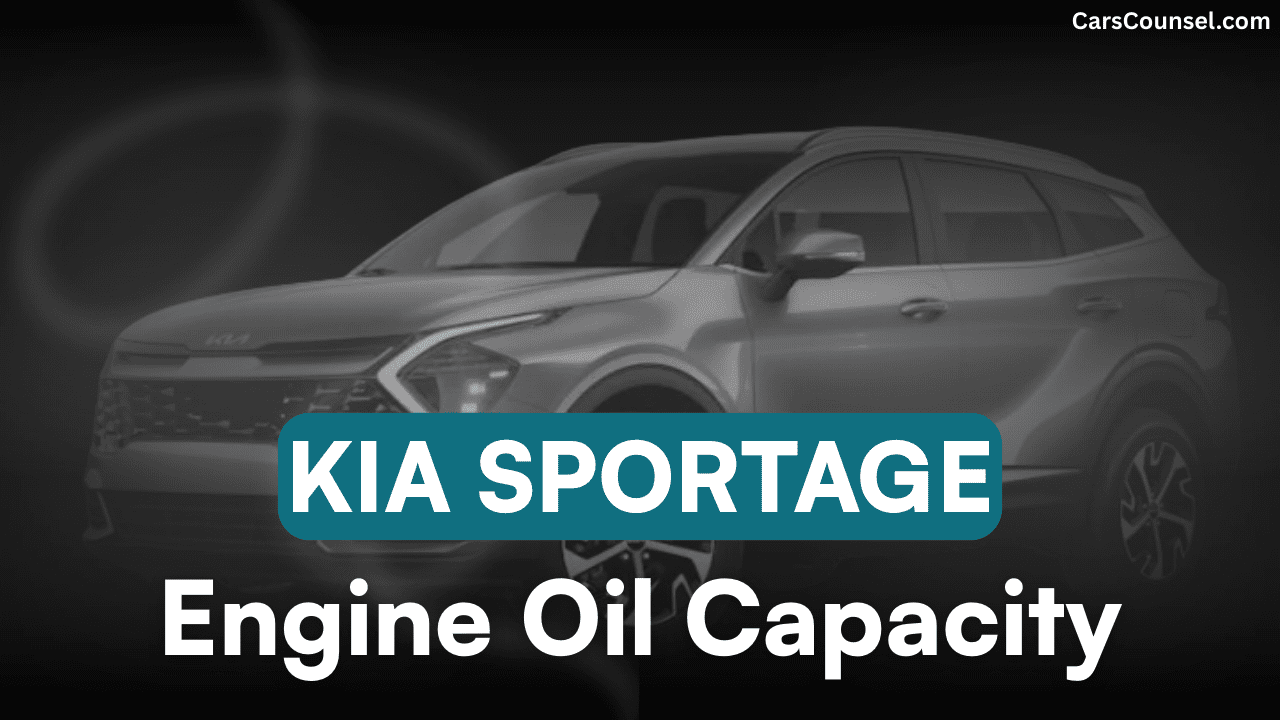 Kia Sportage Car Engine Oil Capacity
