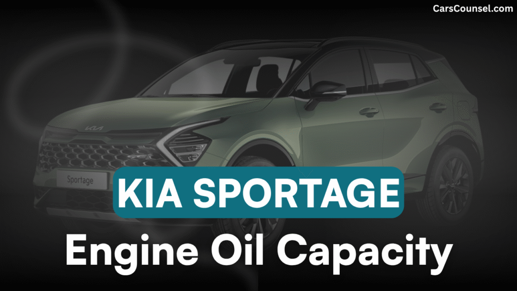 Kia Sportage Engine Oil Capacity