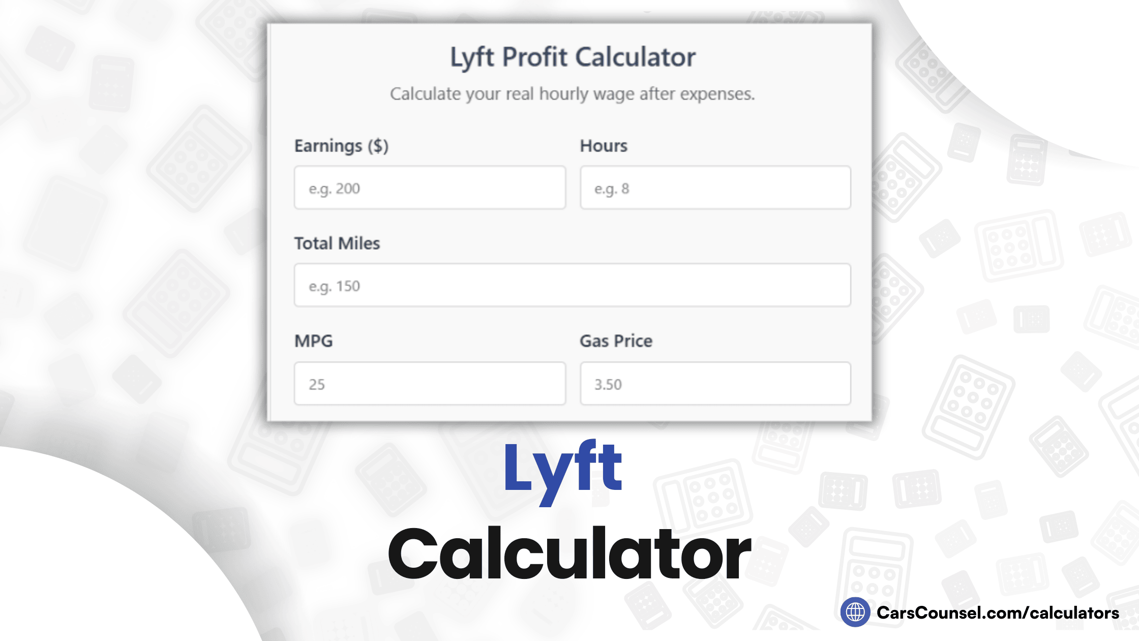 Lyft Calculator