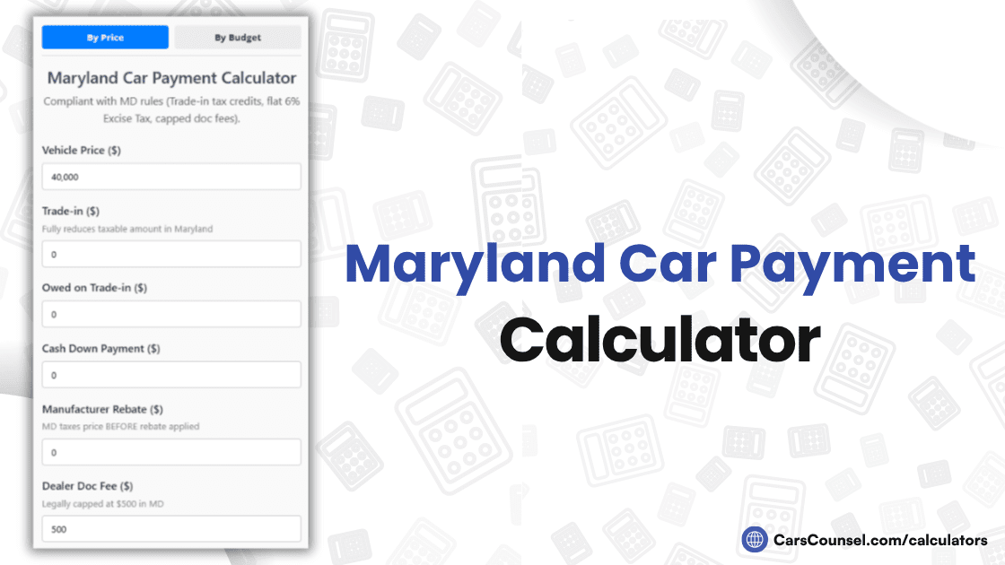 Maryland Car Payment Calculator