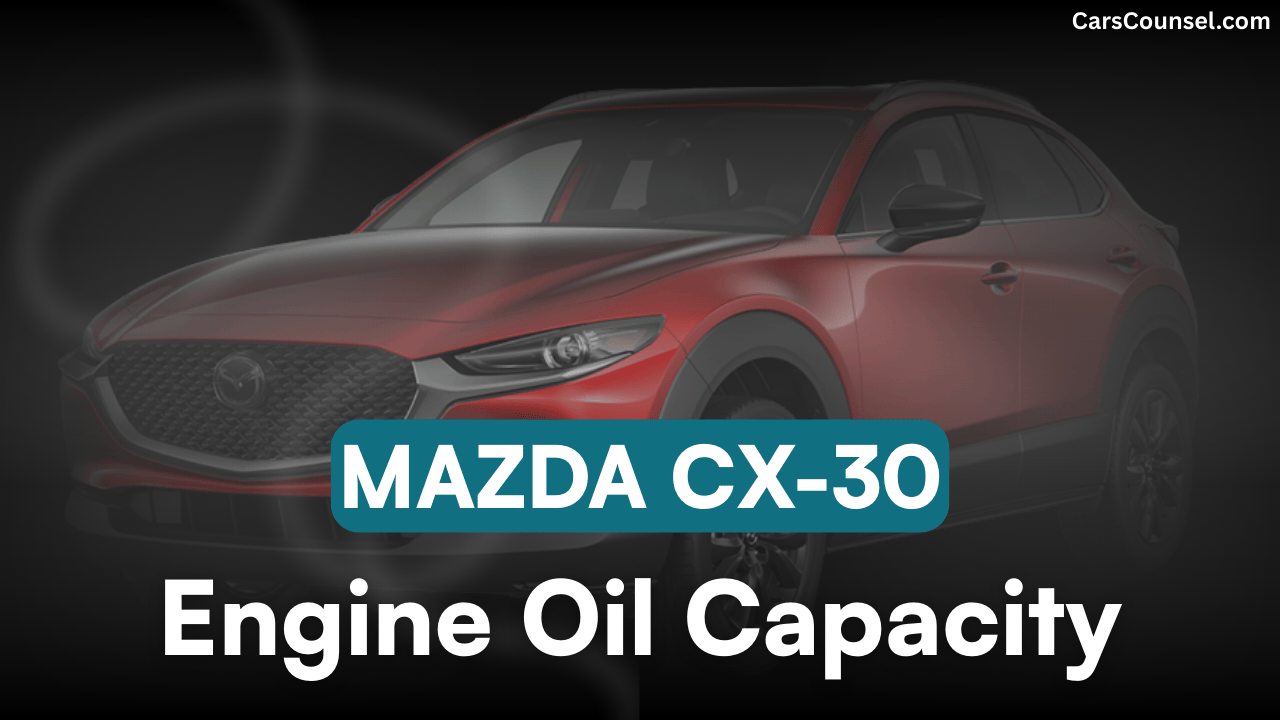 Mazda CX Cross Oil Capacity