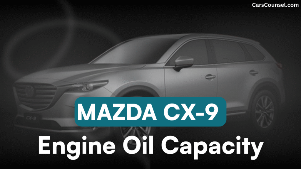 Mazda CX Cross Oil Capacity