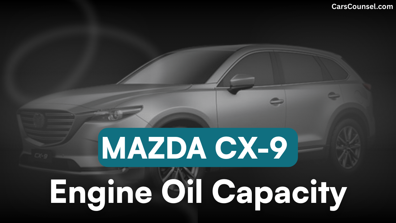 Mazda CX Cross Oil Capacity
