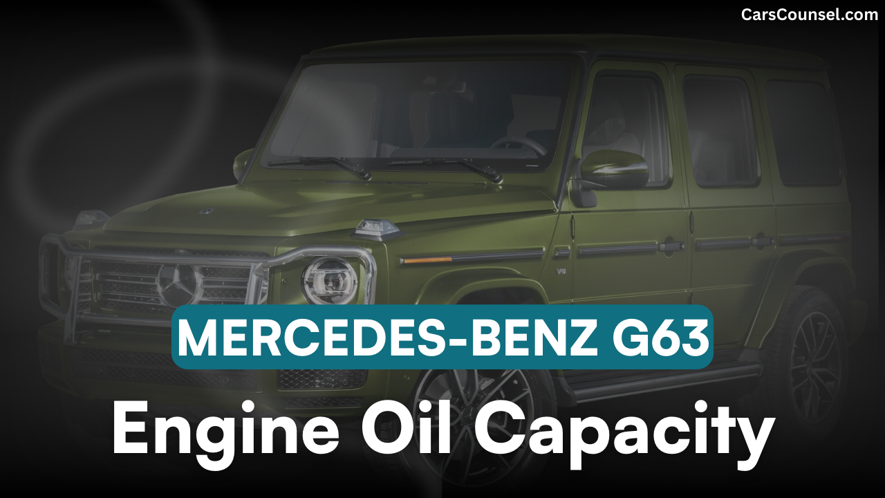 Mercedes Benz G63 Car Engine Oil Capacity