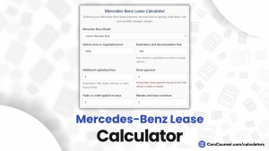 Mercedes Benz Lease Calculator