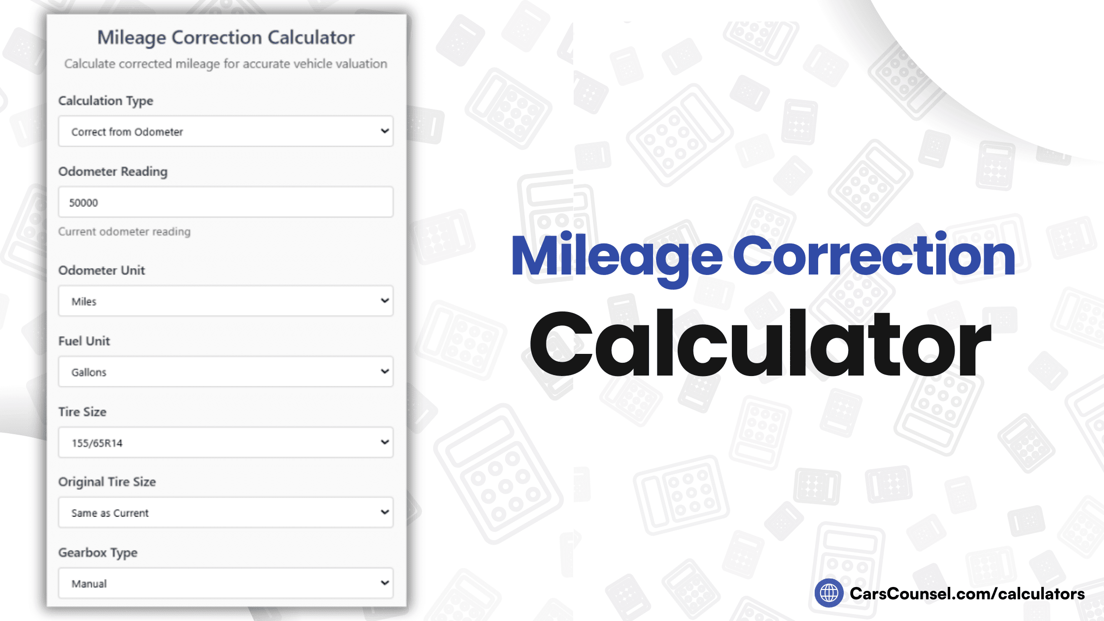 Mileage Correction Calculator