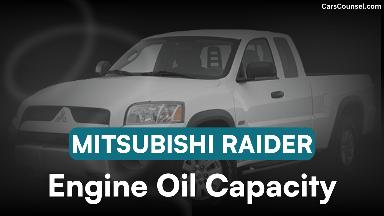 Mitsubishi Raider Car Engine Oil Capacity