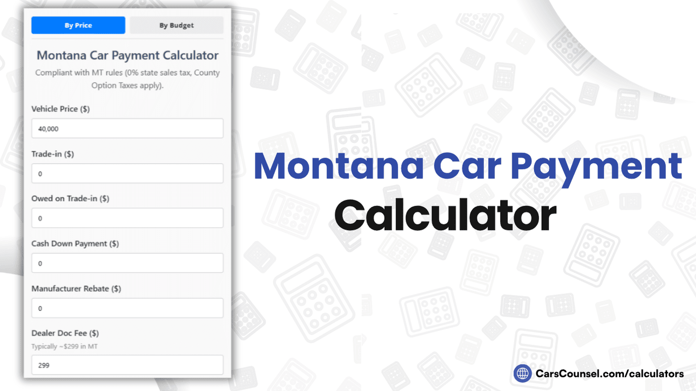 Montana Car Payment Calculator