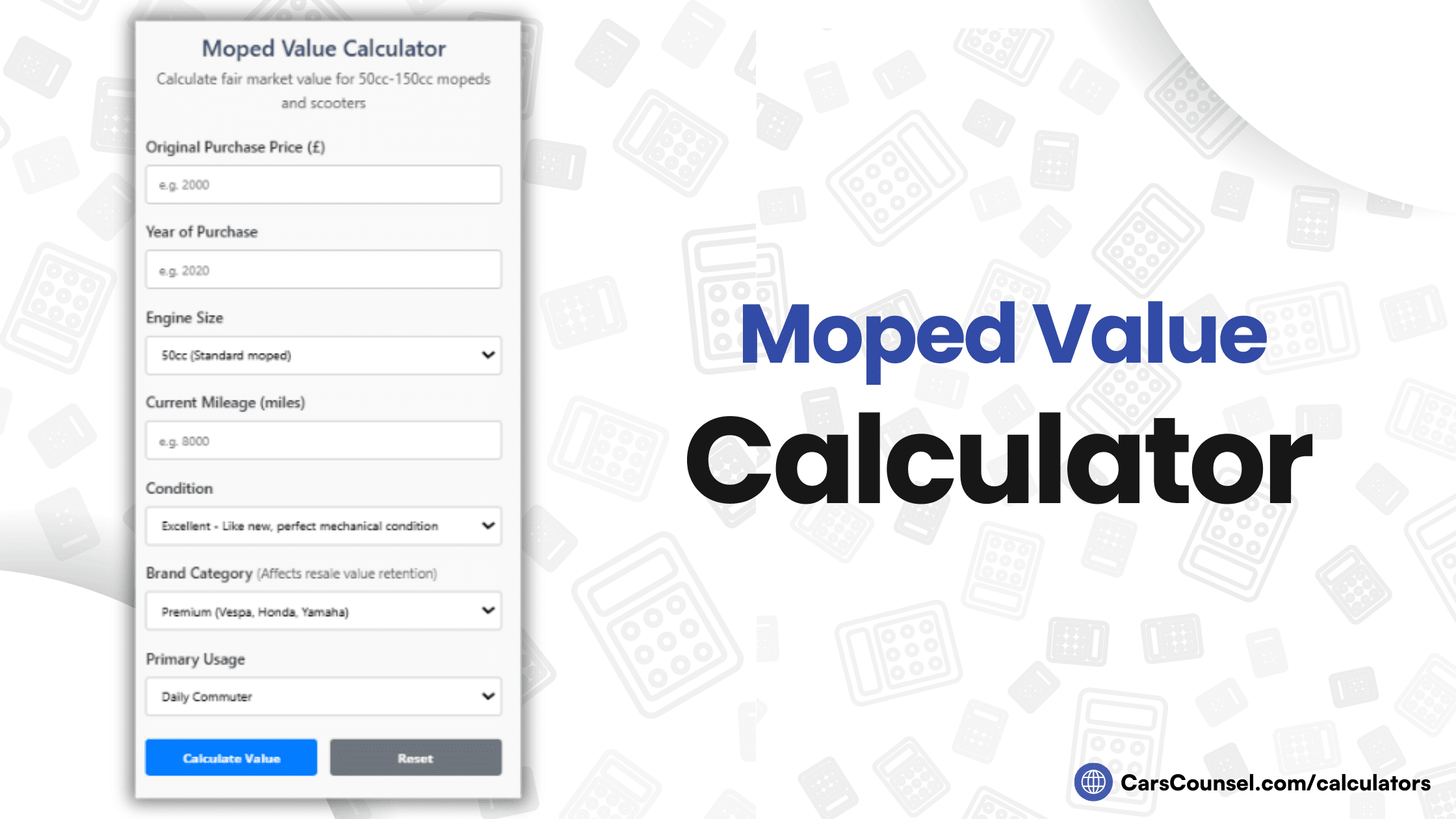 Moped Value Calculator
