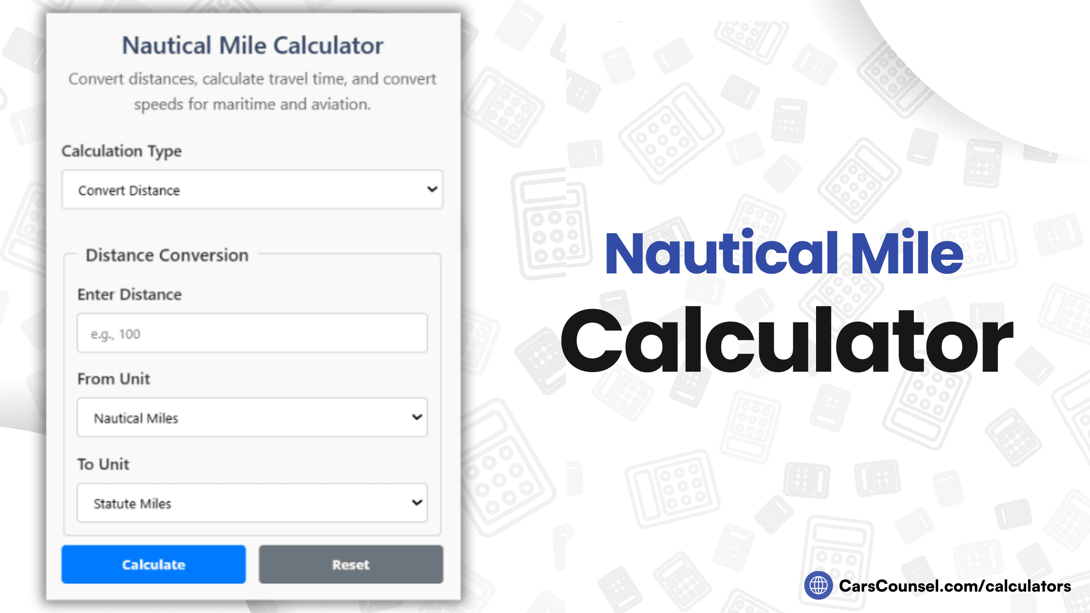 Nautical Mile Calculator
