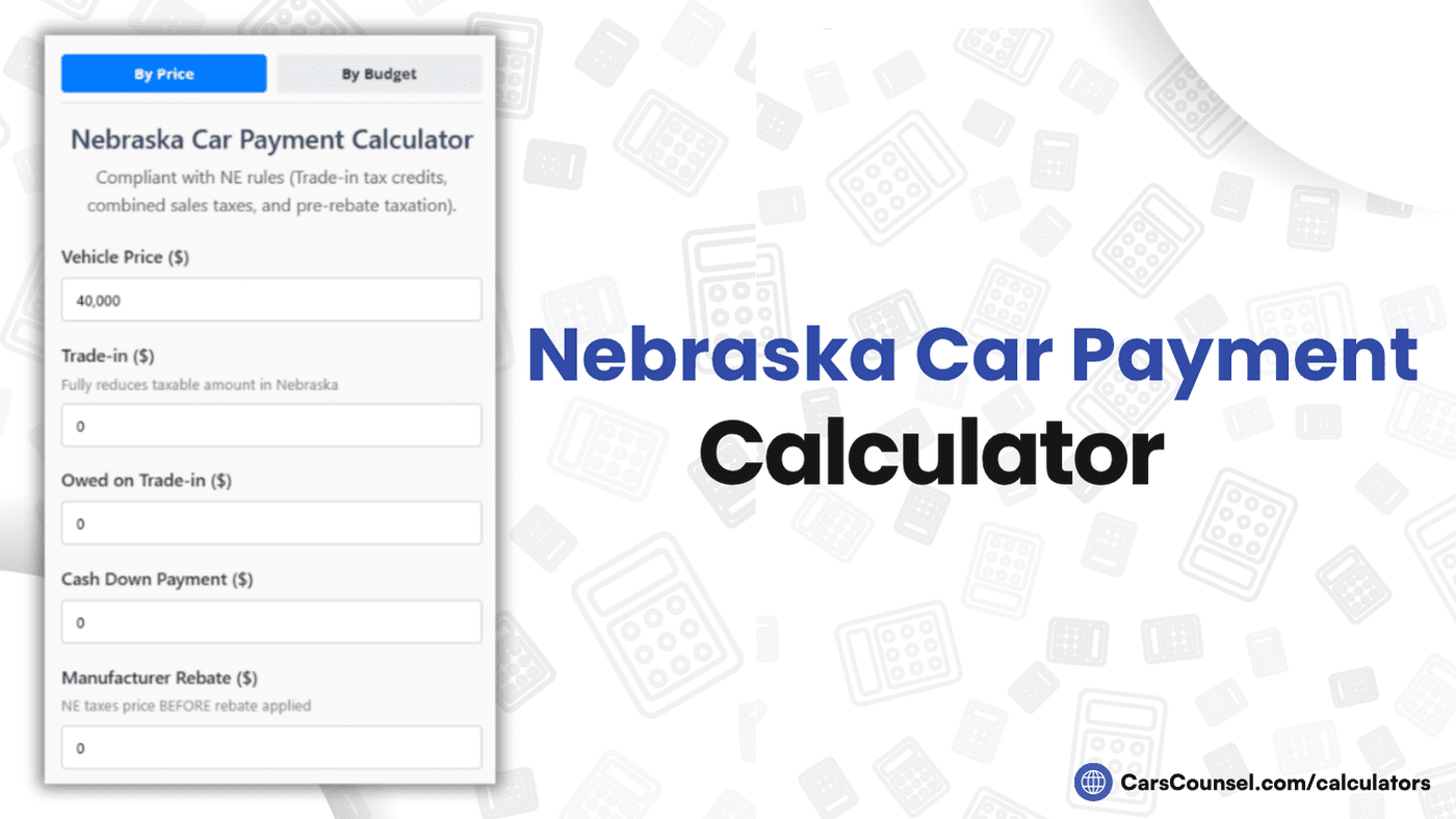 Nebraska Car Payment Calculator