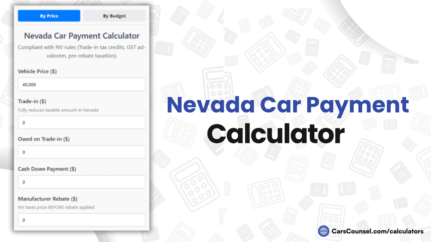 Nevada Car Payment Calculator