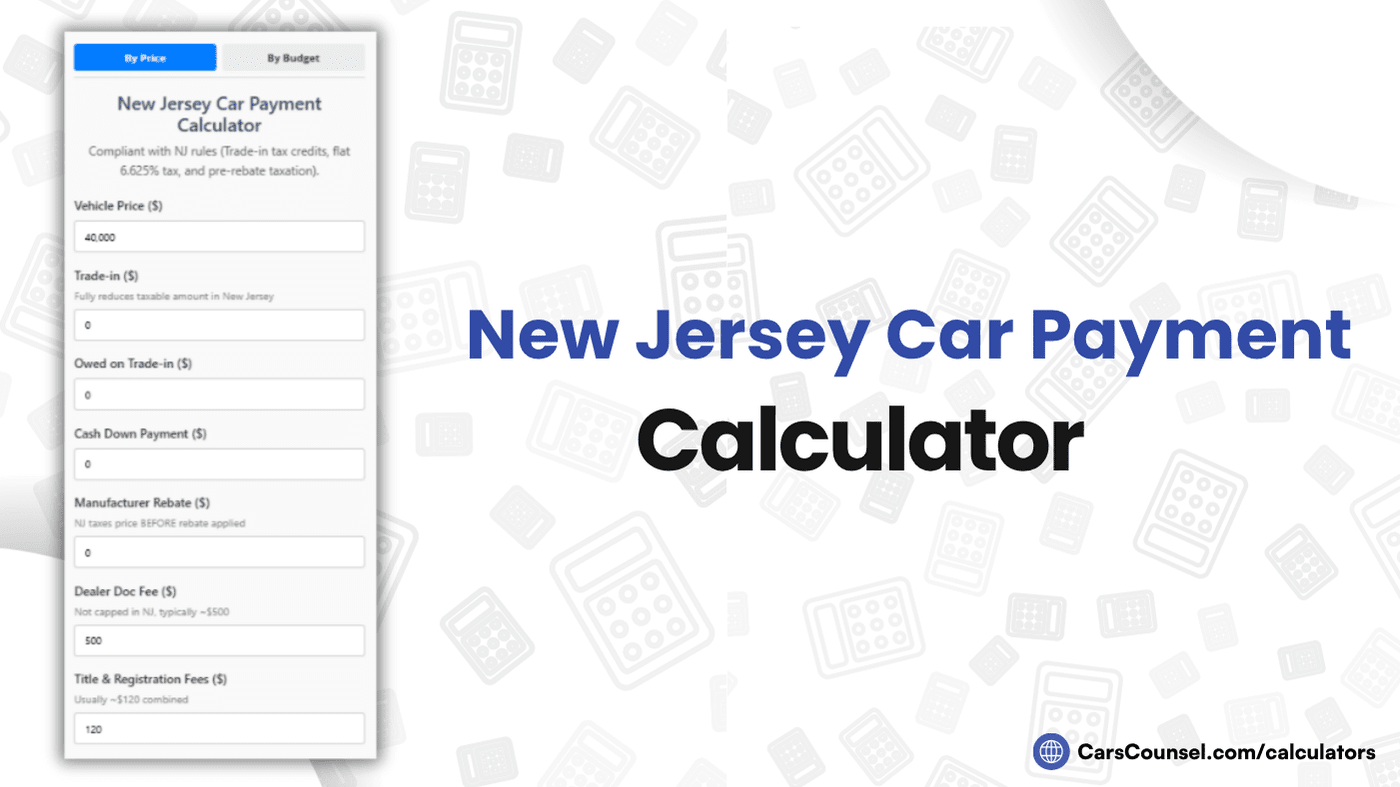 New Jersey Car Payment Calculator