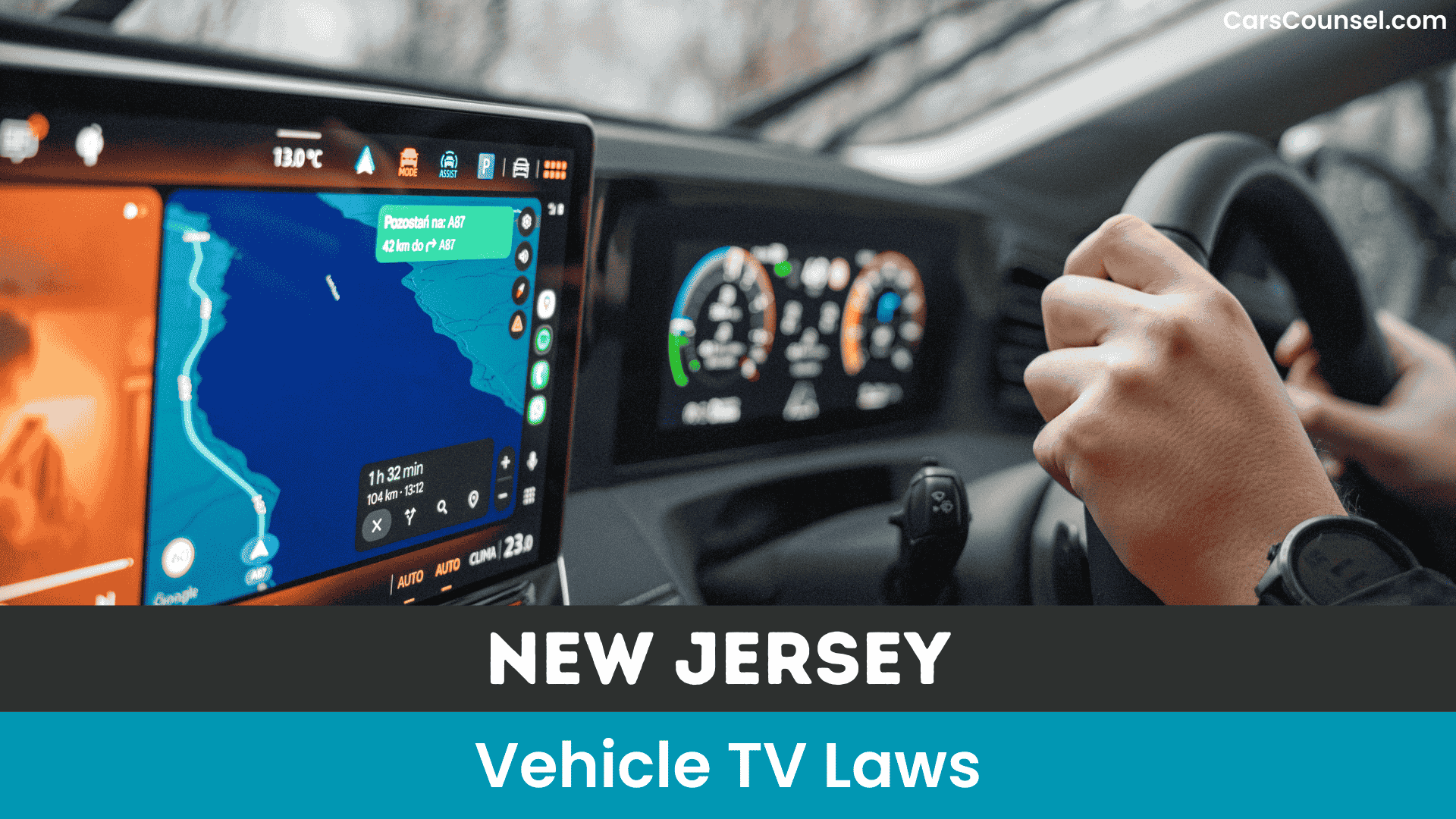 New Jersey Vehicle TV Laws