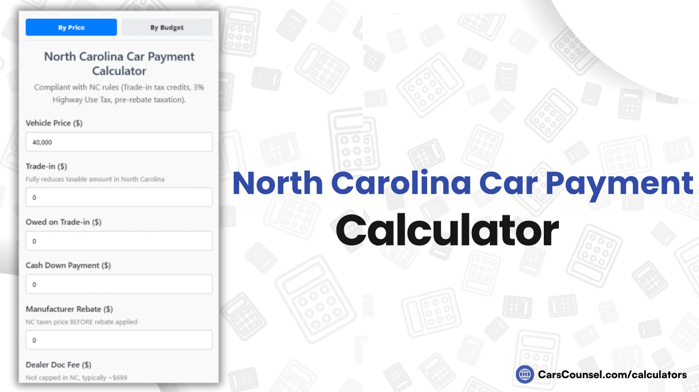 North Carolina Car Payment Calculator