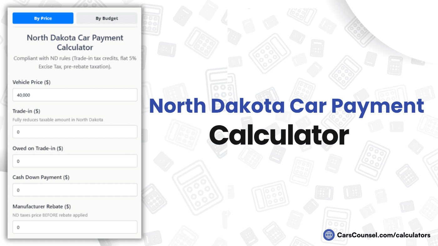 North Dakota Car Payment Calculator