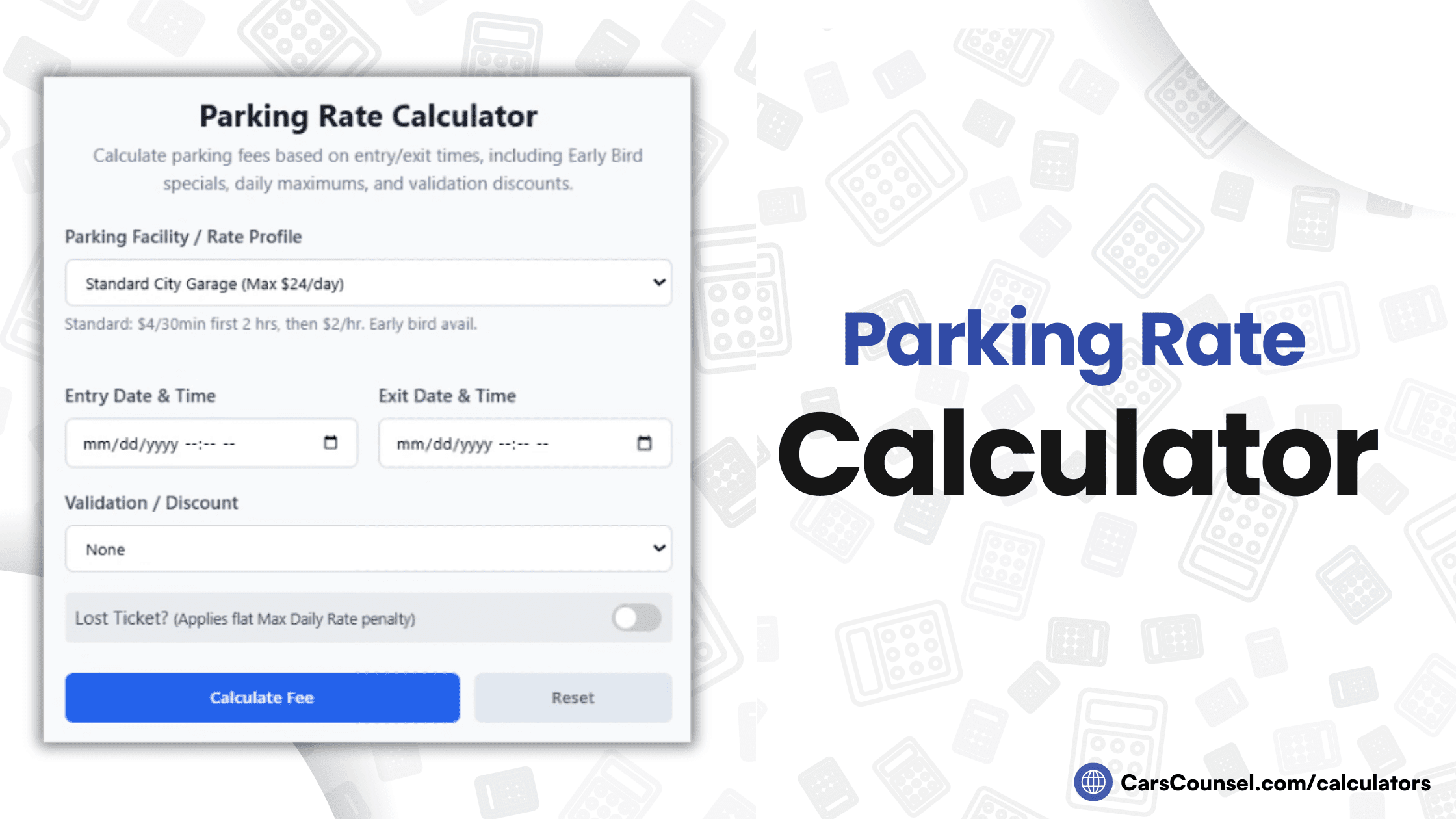 Parking Rate Calculator