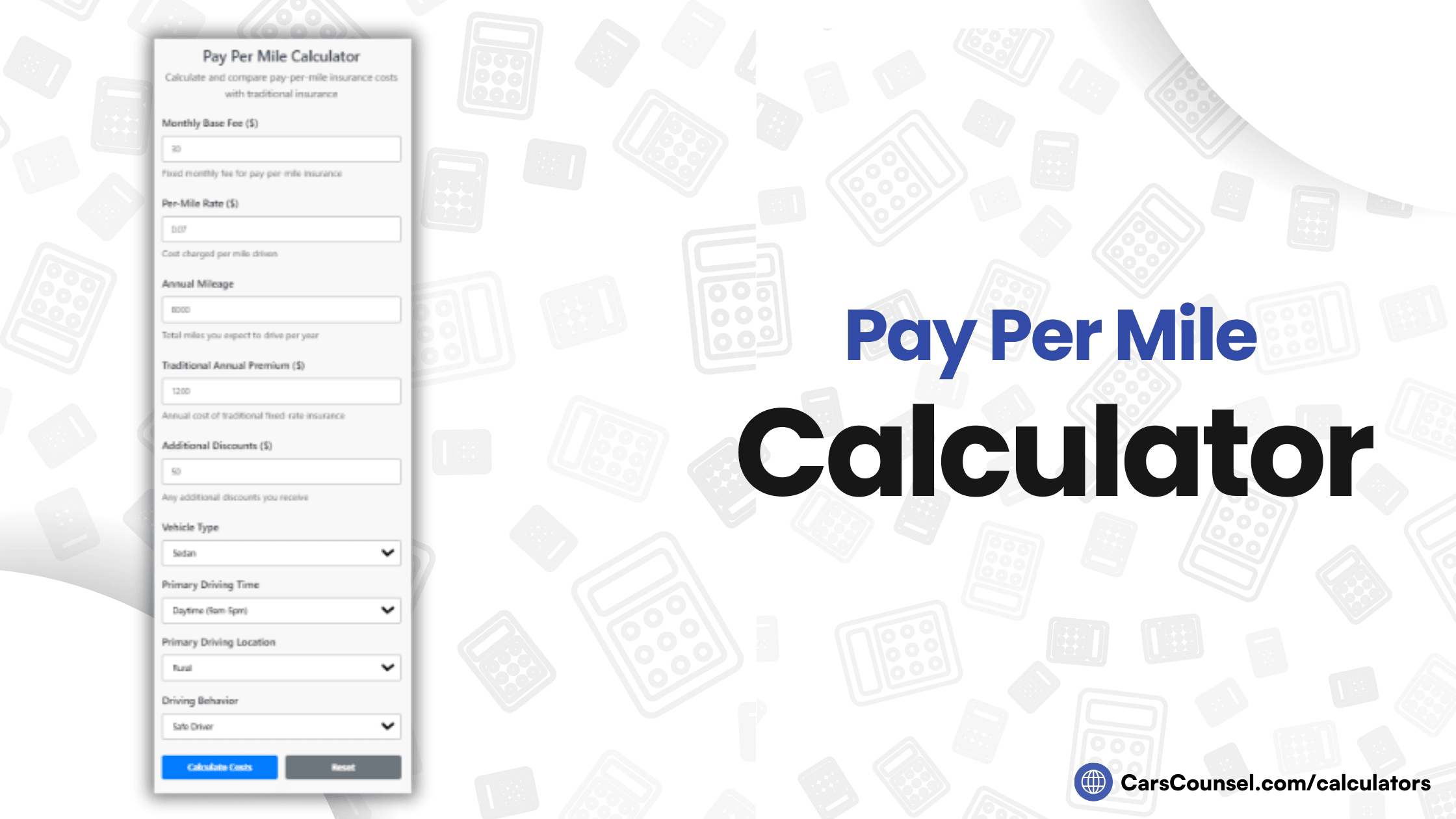 Pay Per Mile Calculator