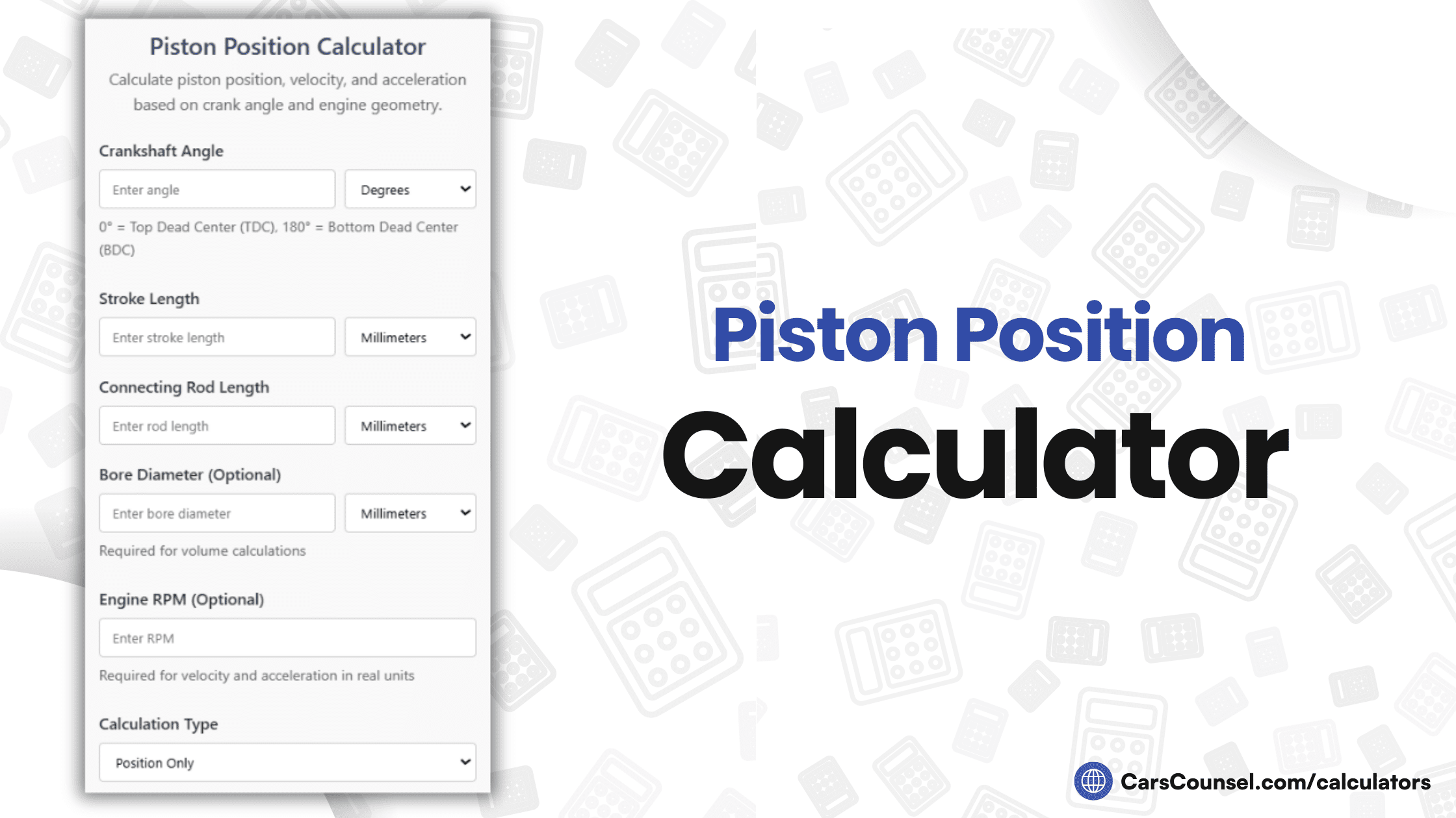Piston Position Calculator