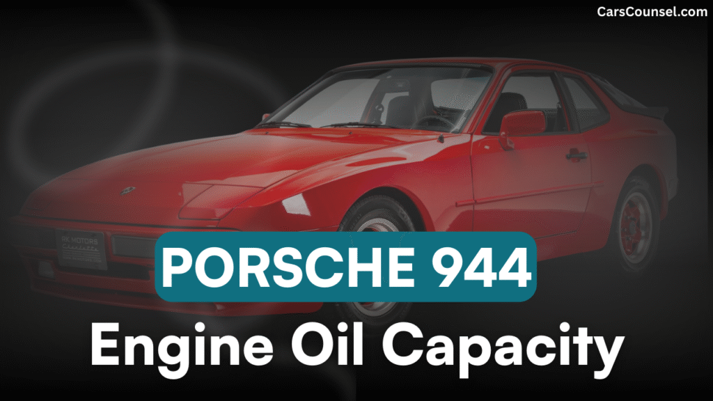 Porsche Car Engine Oil Capacity