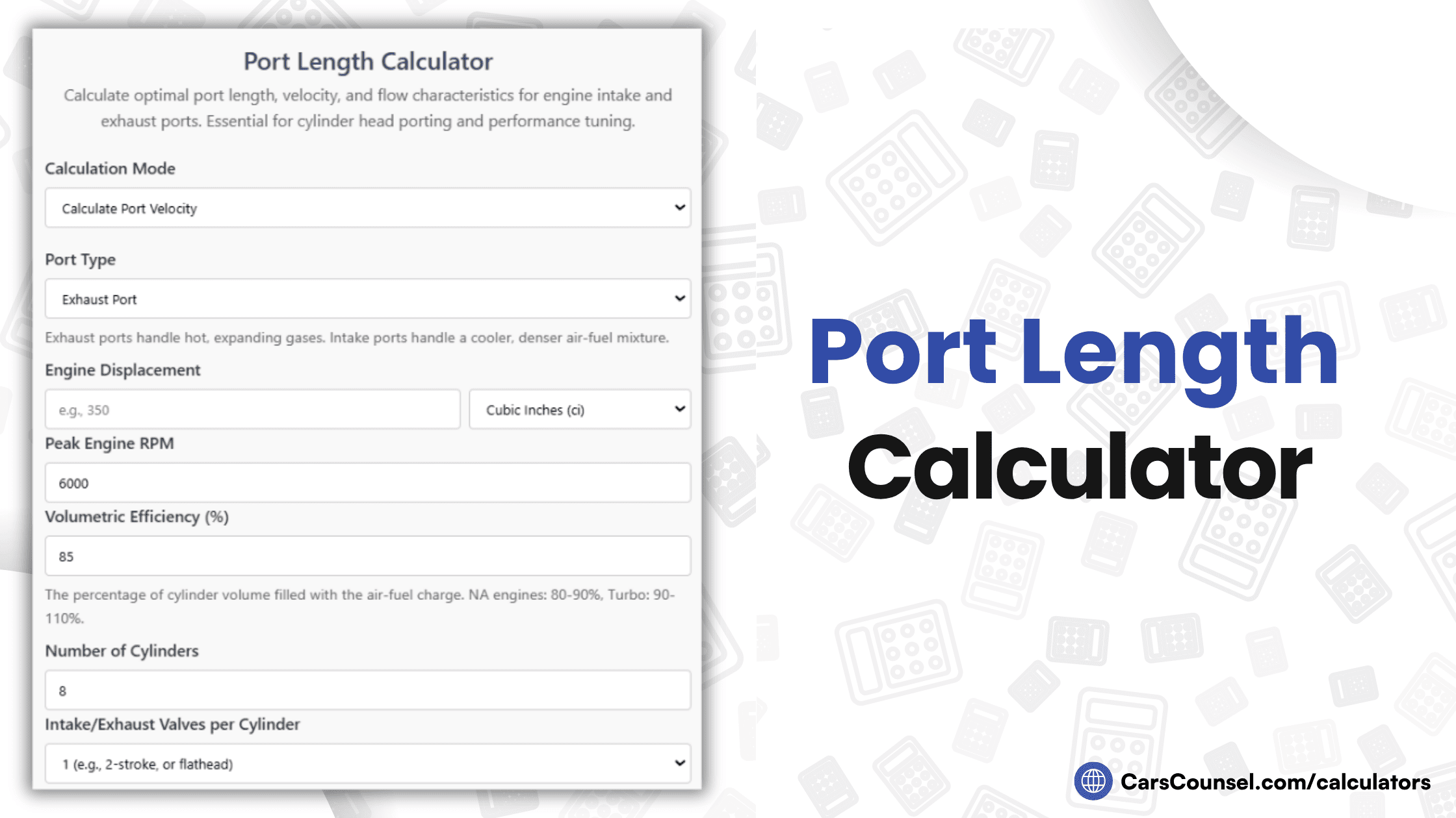 Port Length Calculator