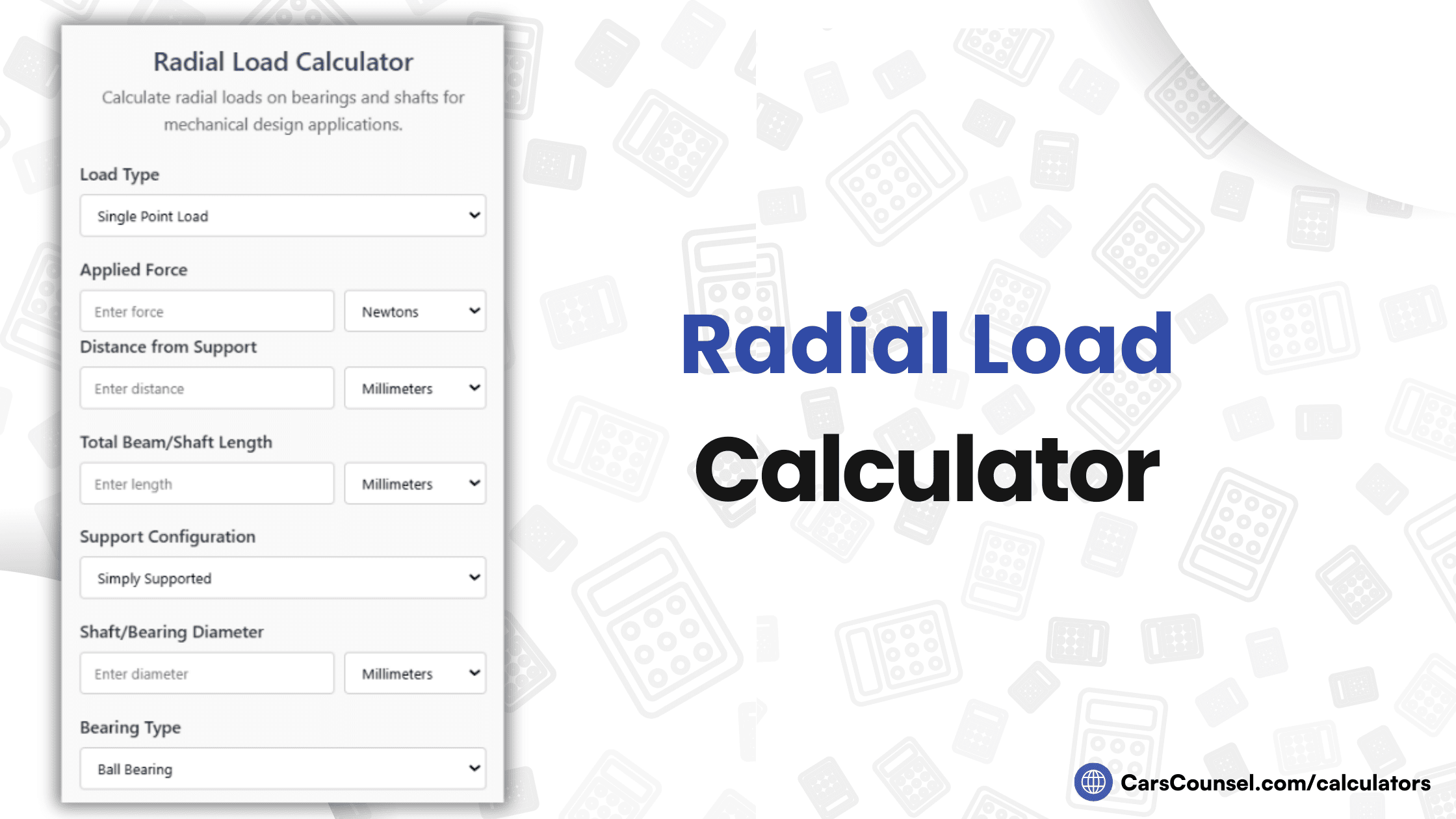 Radial Load Calculator