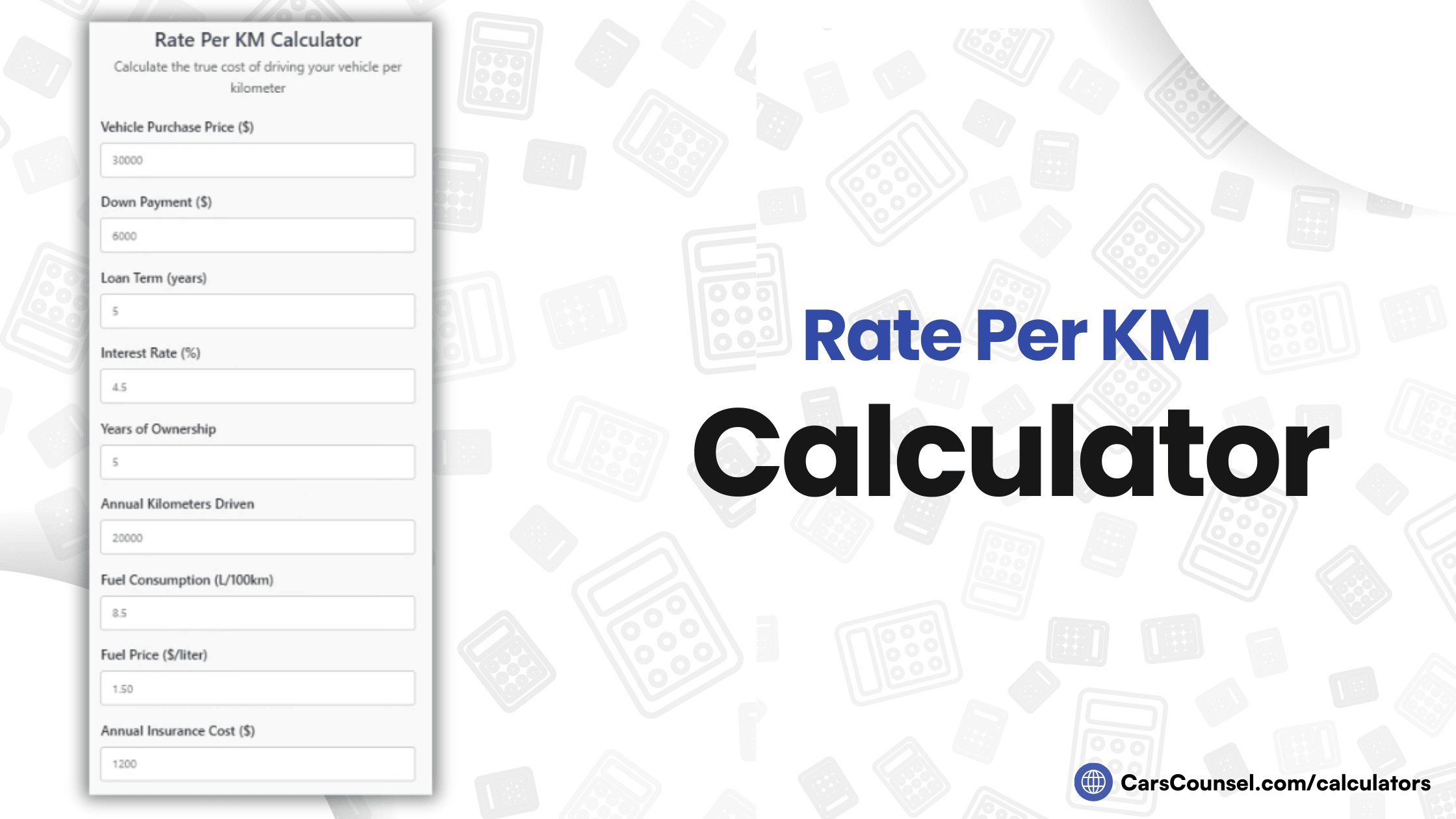 Rate Per KM Calculator