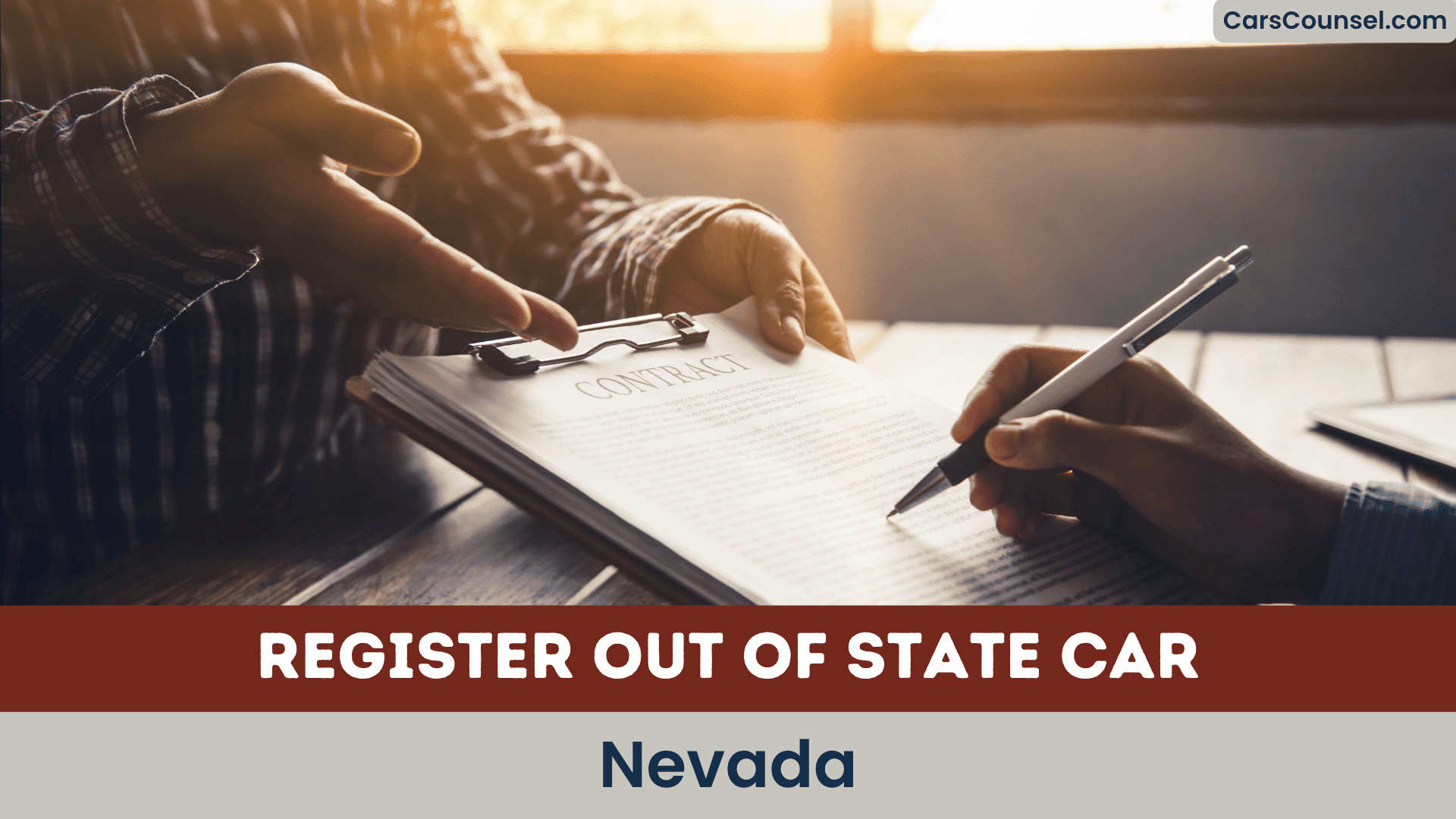 Register Out Of State Car Nevada
