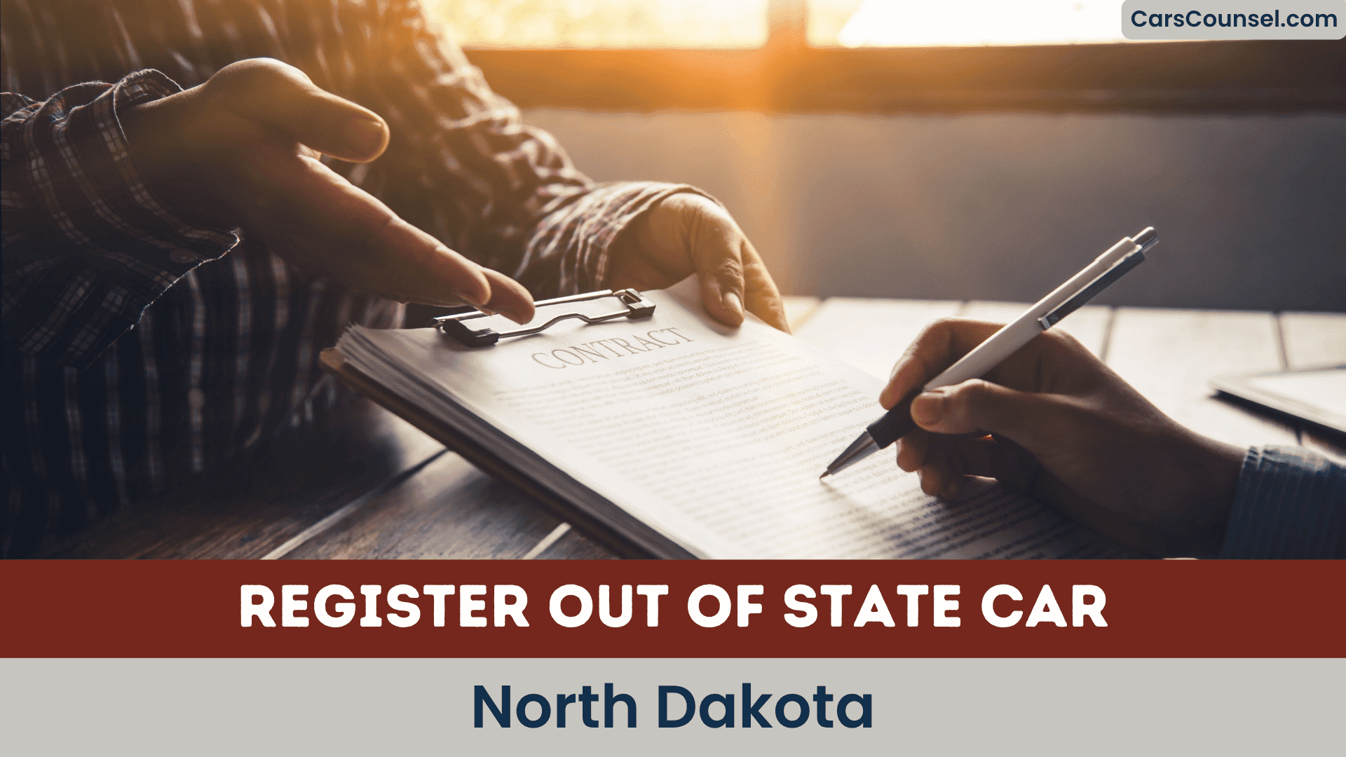 Register Out Of State Car North Dakota