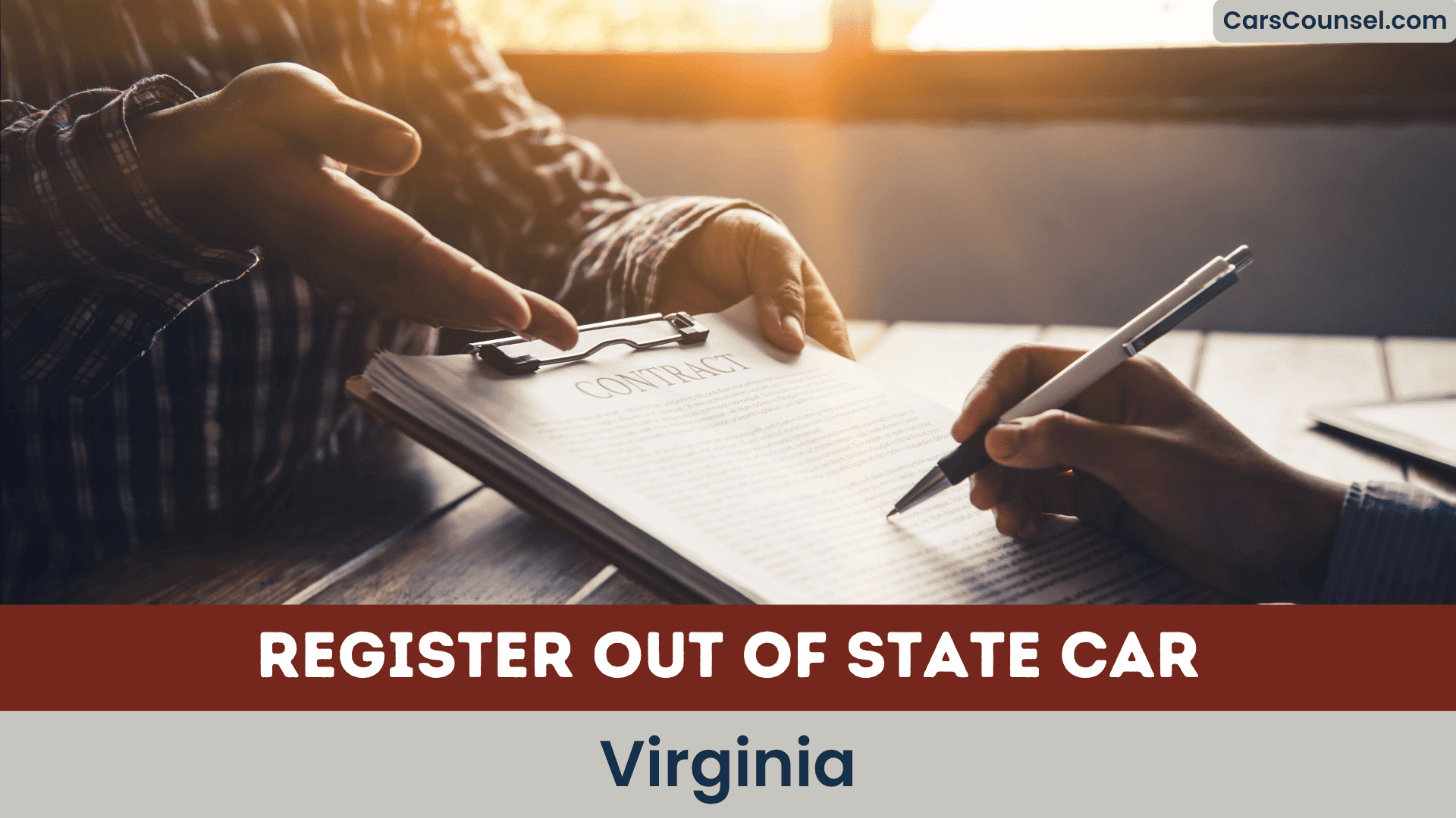Register Out Of State Car Virginia
