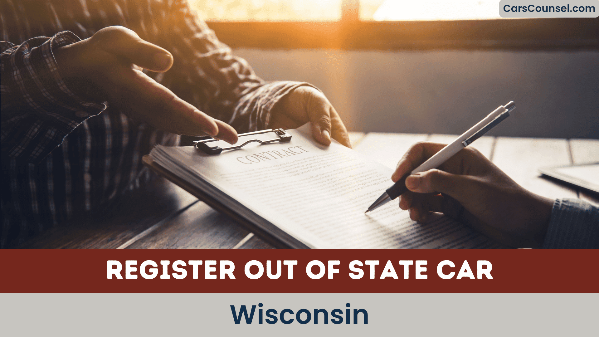 Register Out Of State Car Wisconsin