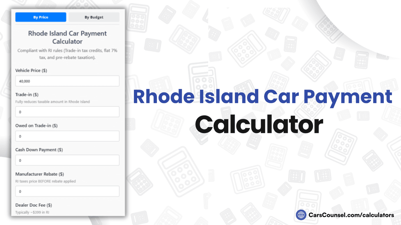 Rhode Island Car Payment Calculator