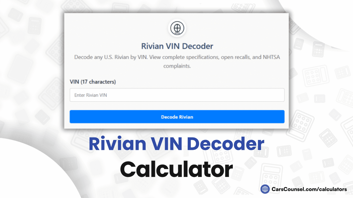 Rivian VIN Decoder